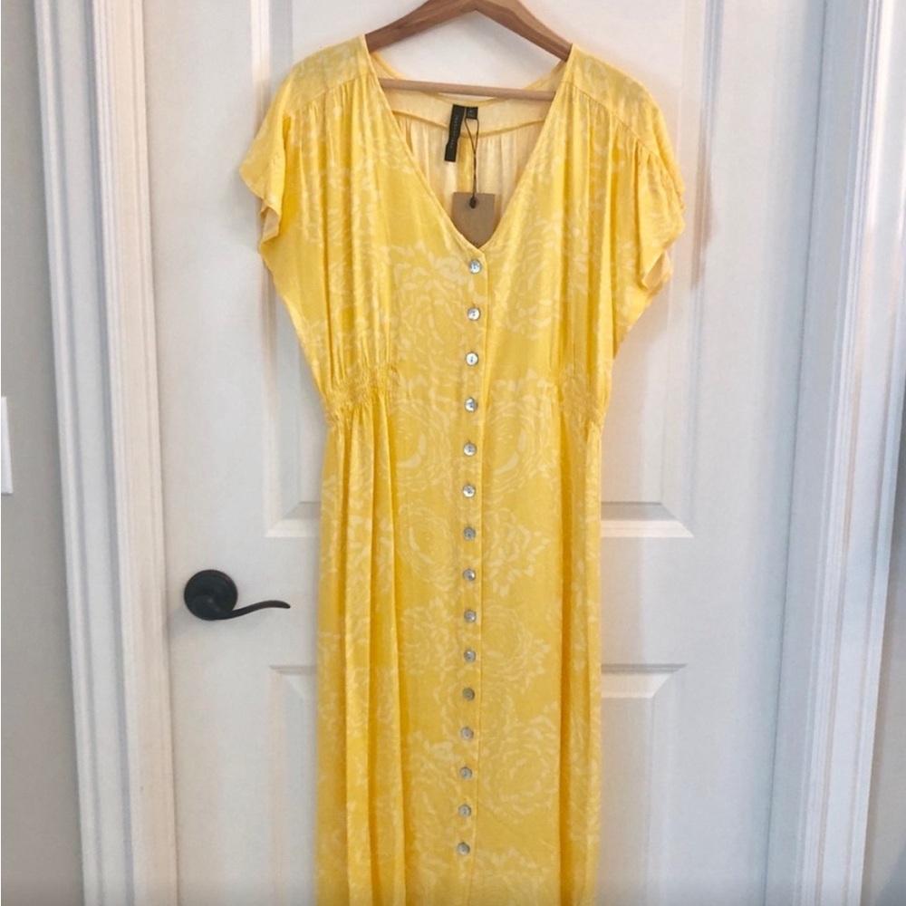 NWT Knot Sisters Lido Front Button Sheath Dress in Sunshine